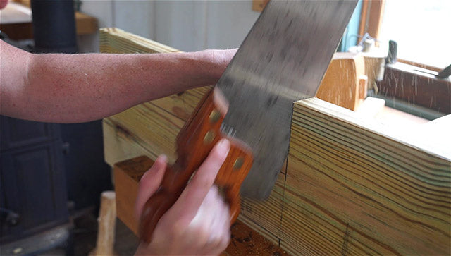 Making a Viking camp chair with a handsaw