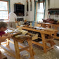 Students working at a Moravian Workbench at the introduction to hand tool woodworking class