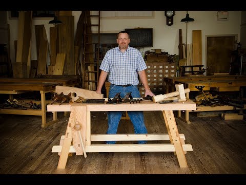 Video of Will Myers setting up the Portable Moravian Workbench in 58 seconds