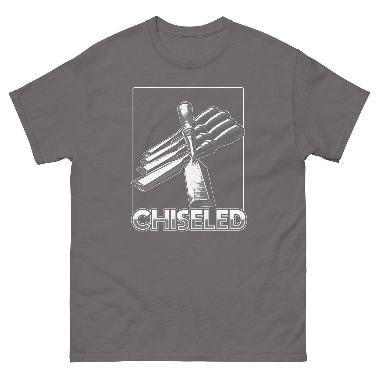 "Chiseled" Woodworking T-Shirt (Multiple Colors)