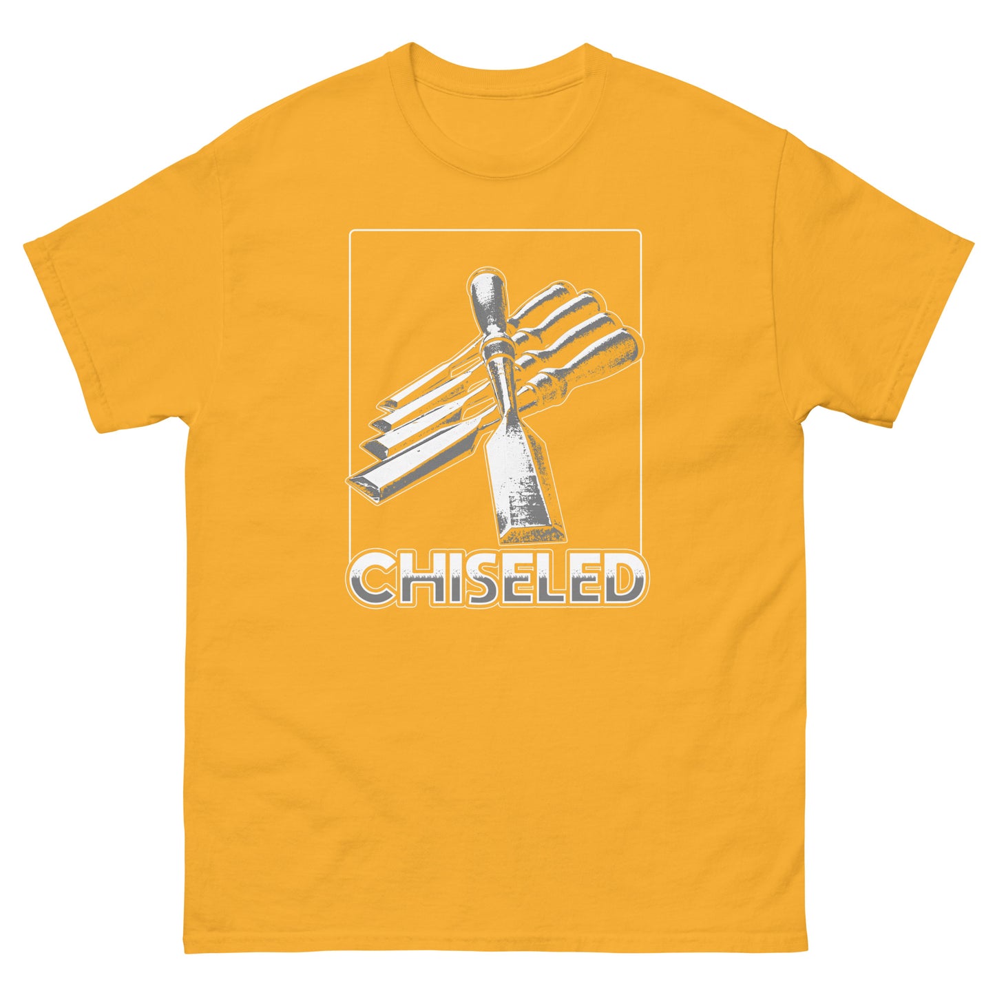"Chiseled" Woodworking T-Shirt (Multiple Colors)