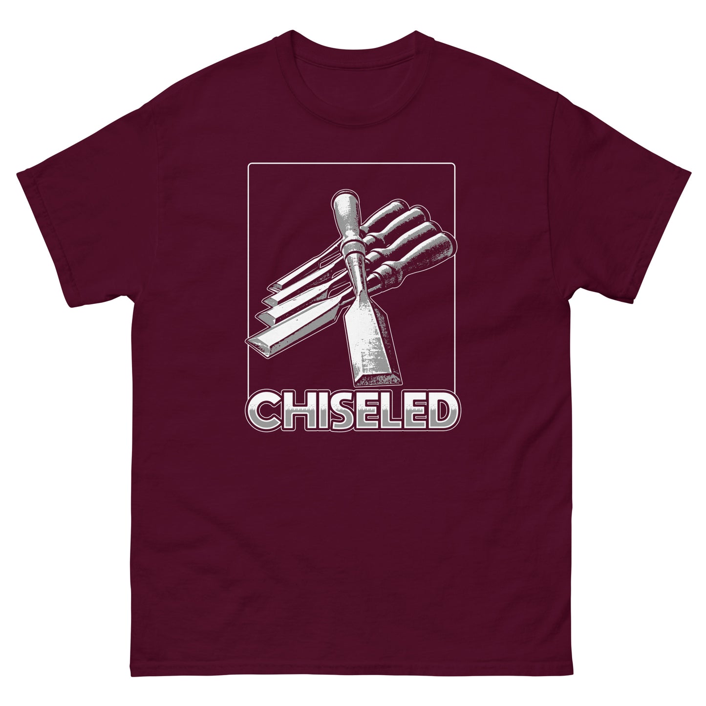 "Chiseled" Woodworking T-Shirt (Multiple Colors)