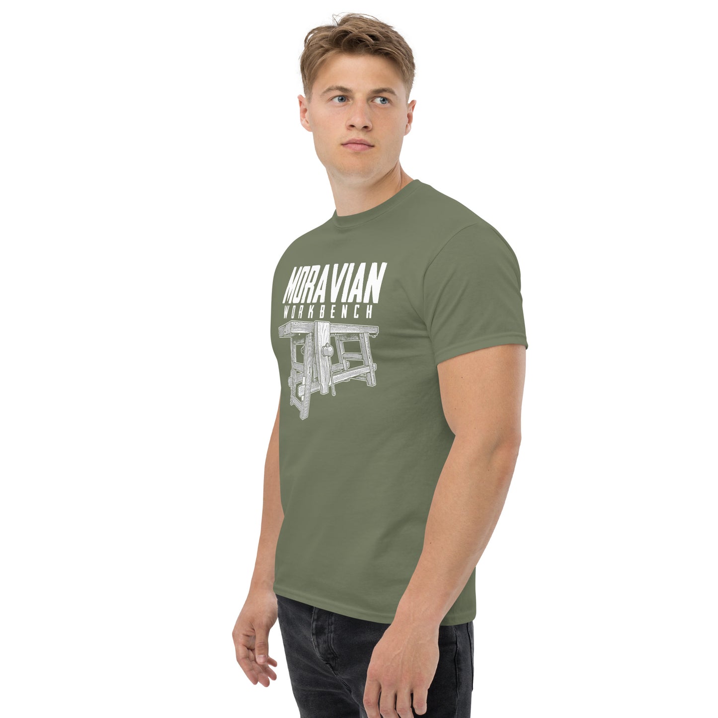 "Moravian Workbench" Woodworking T-Shirt (Multiple Colors)