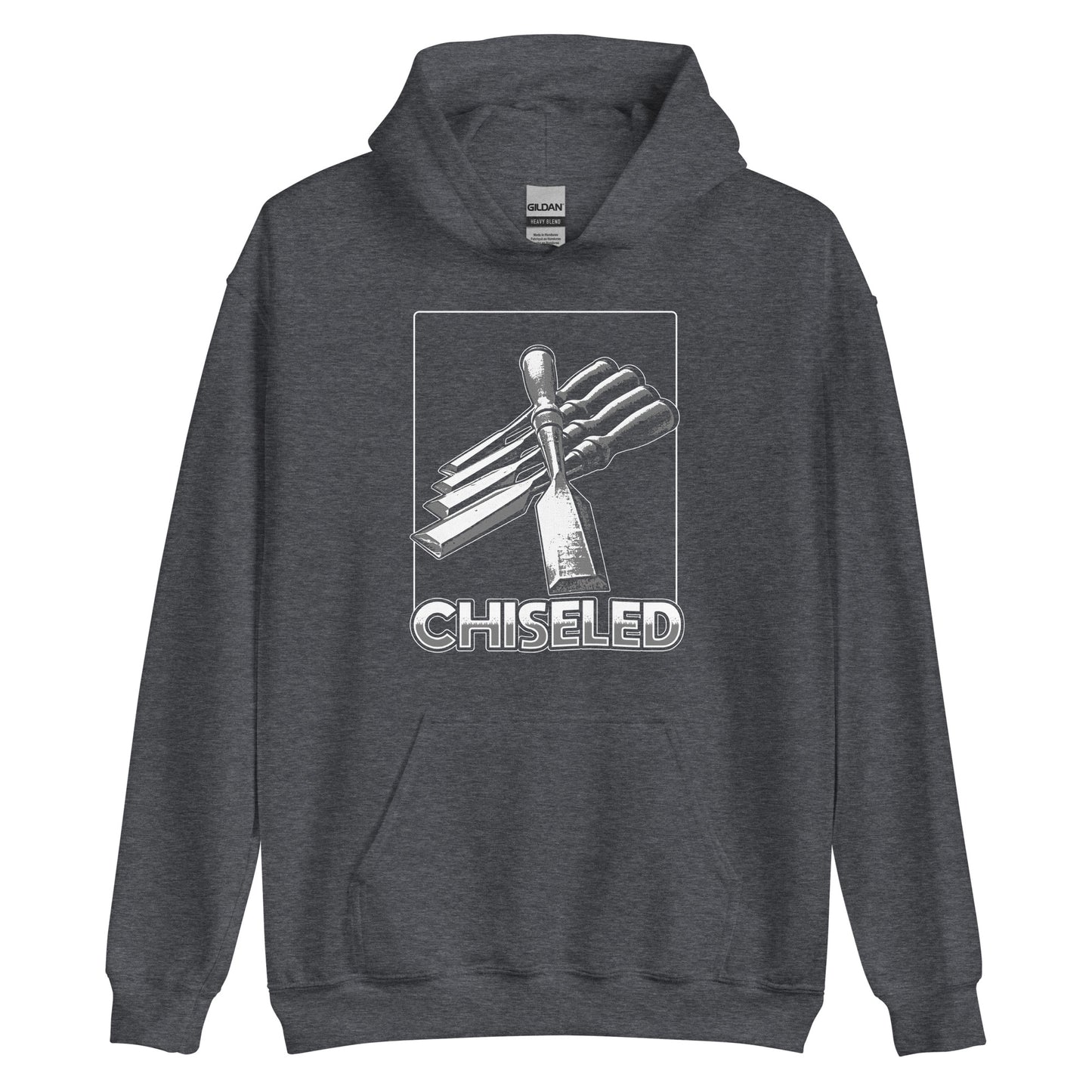 "Chiseled" Unisex Hoodie for Woodworkers (Multiple Colors)