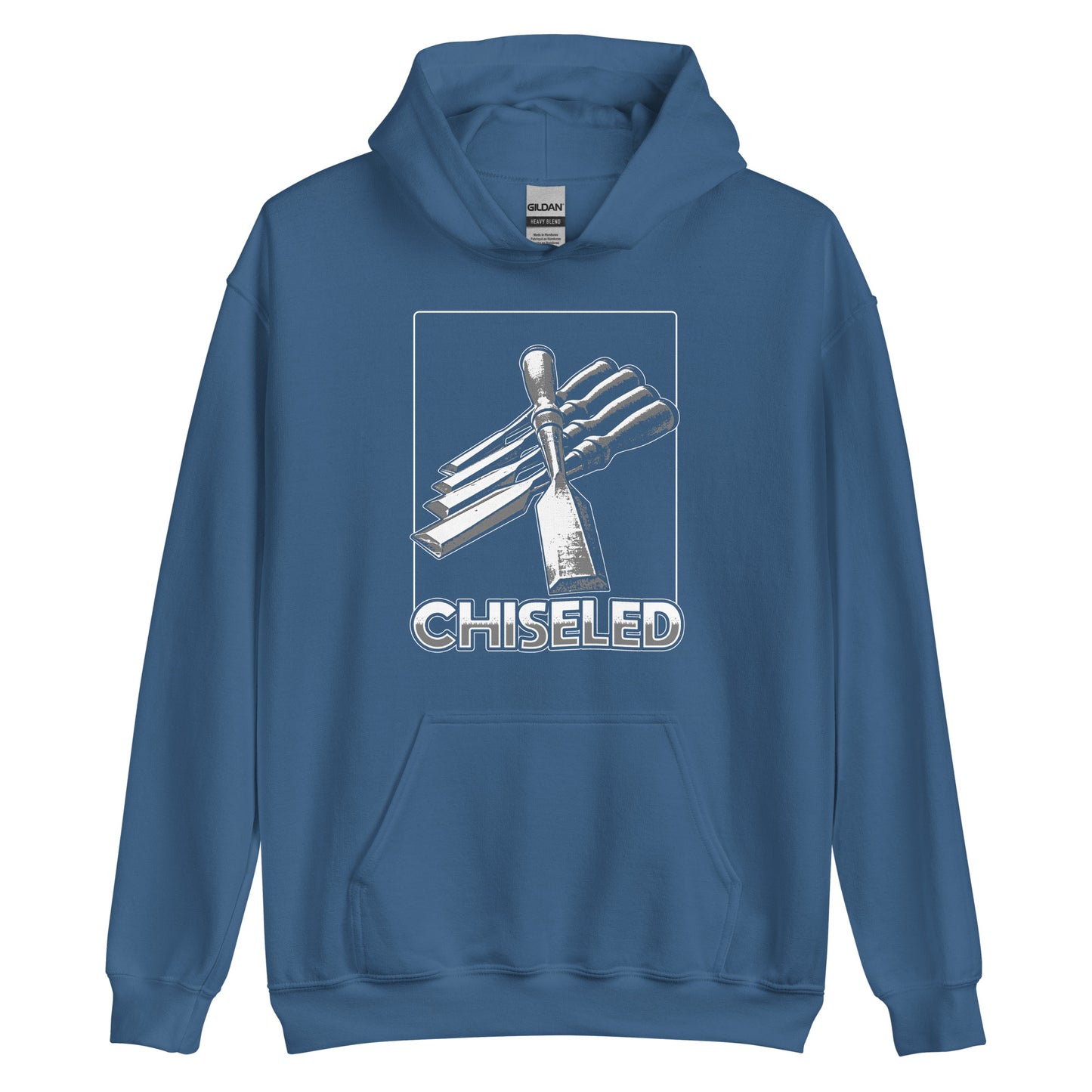 "Chiseled" Unisex Hoodie for Woodworkers (Multiple Colors)