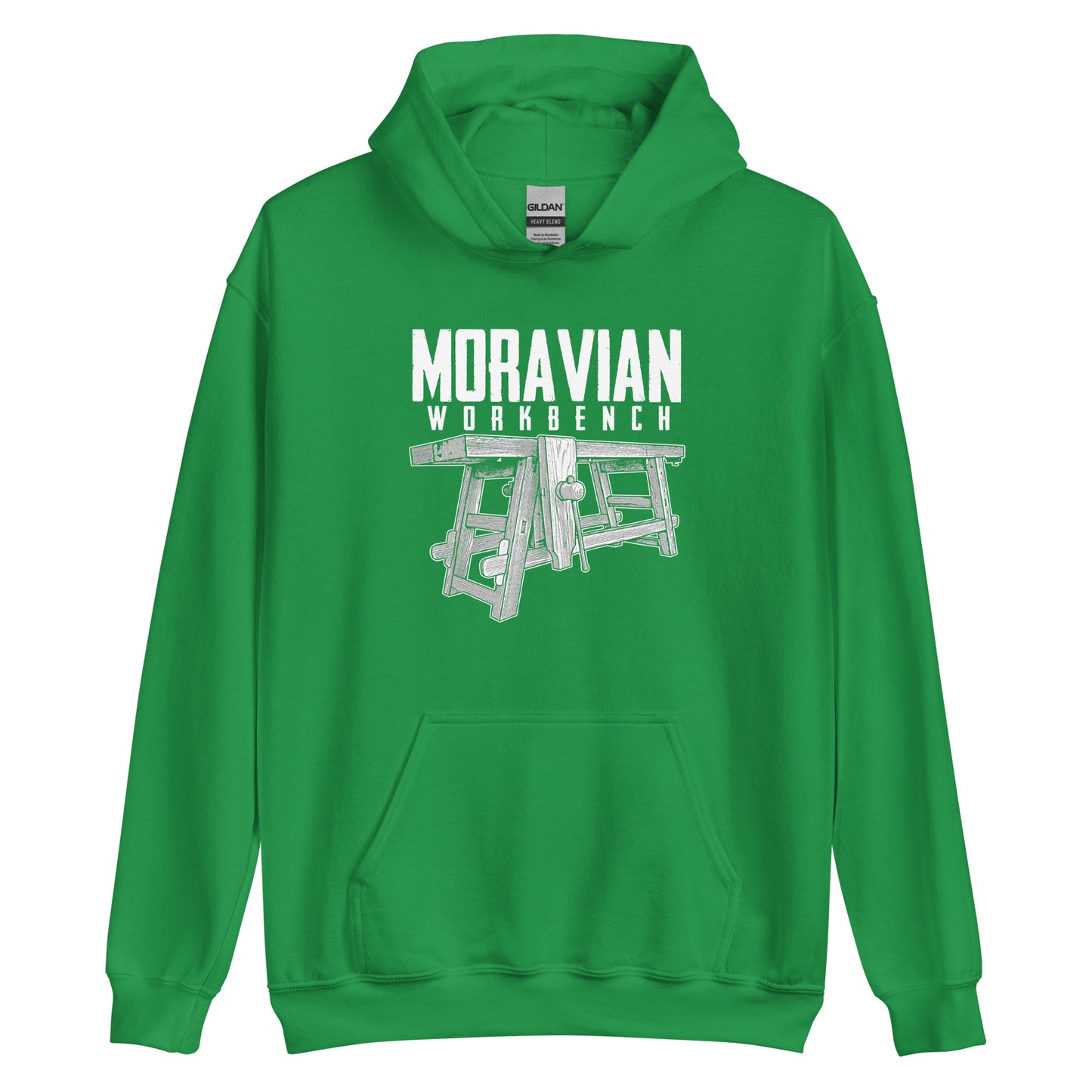 "Moravian Workbench" Unisex Hoodie for Woodworkers (Multiple Colors)