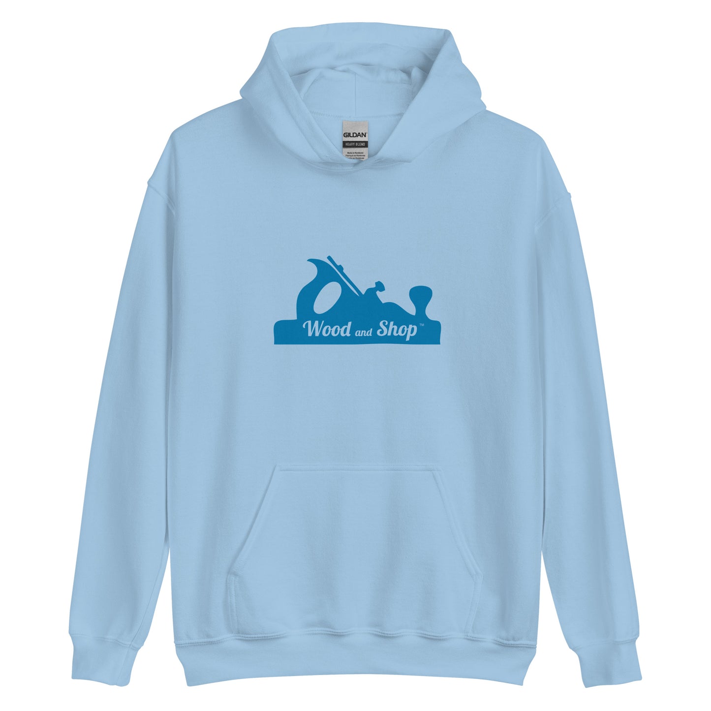 "Wood and Shop" Logo Unisex Hoodie for Woodworkers (Multiple Colors)