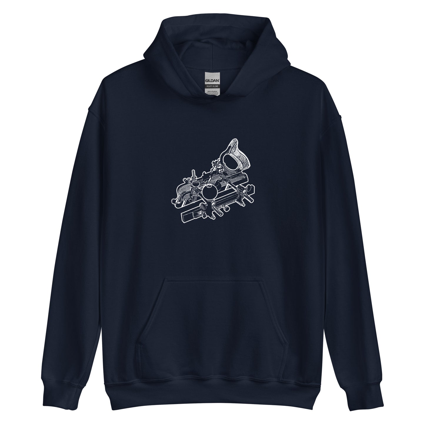 "Stanley 45 Combination Plane" Unisex Hoodie for Woodworkers (Multiple Colors)