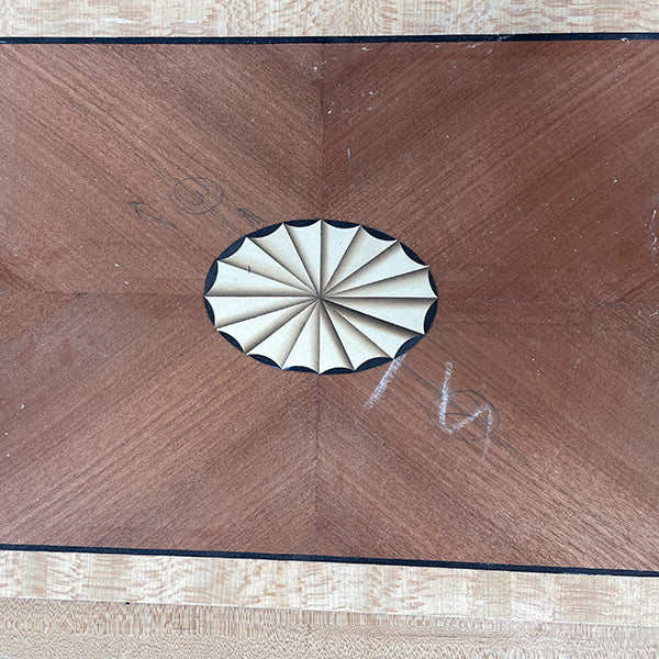Federal period fan inlay with veneer made by Dave Heller