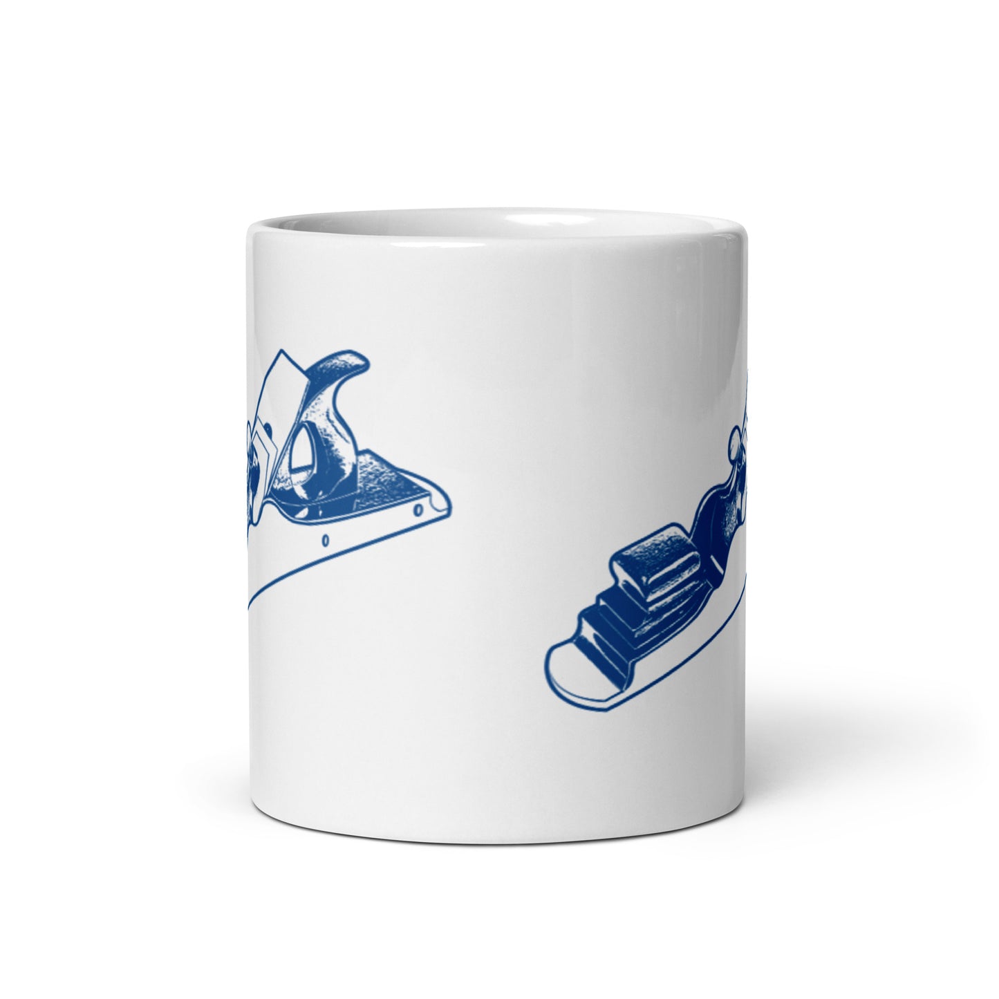 Scottish Infill Plane Woodworking Gift Mug (Blue)