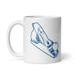 Bedrock Handplane Woodworking Gift Mug (Blue)