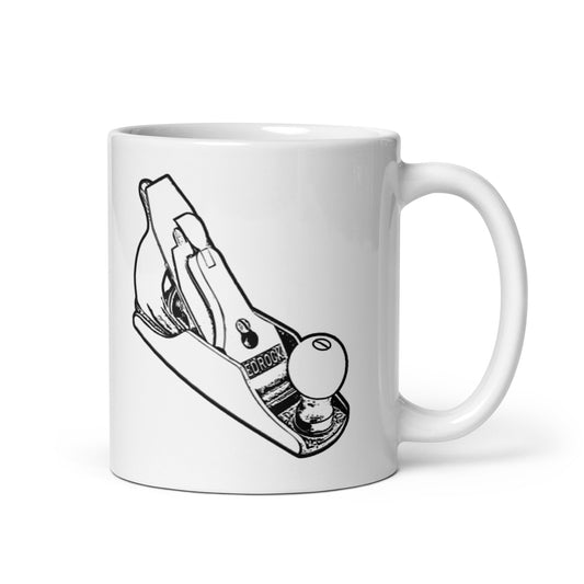 Bedrock Handplane Woodworking Gift Mug (Black)