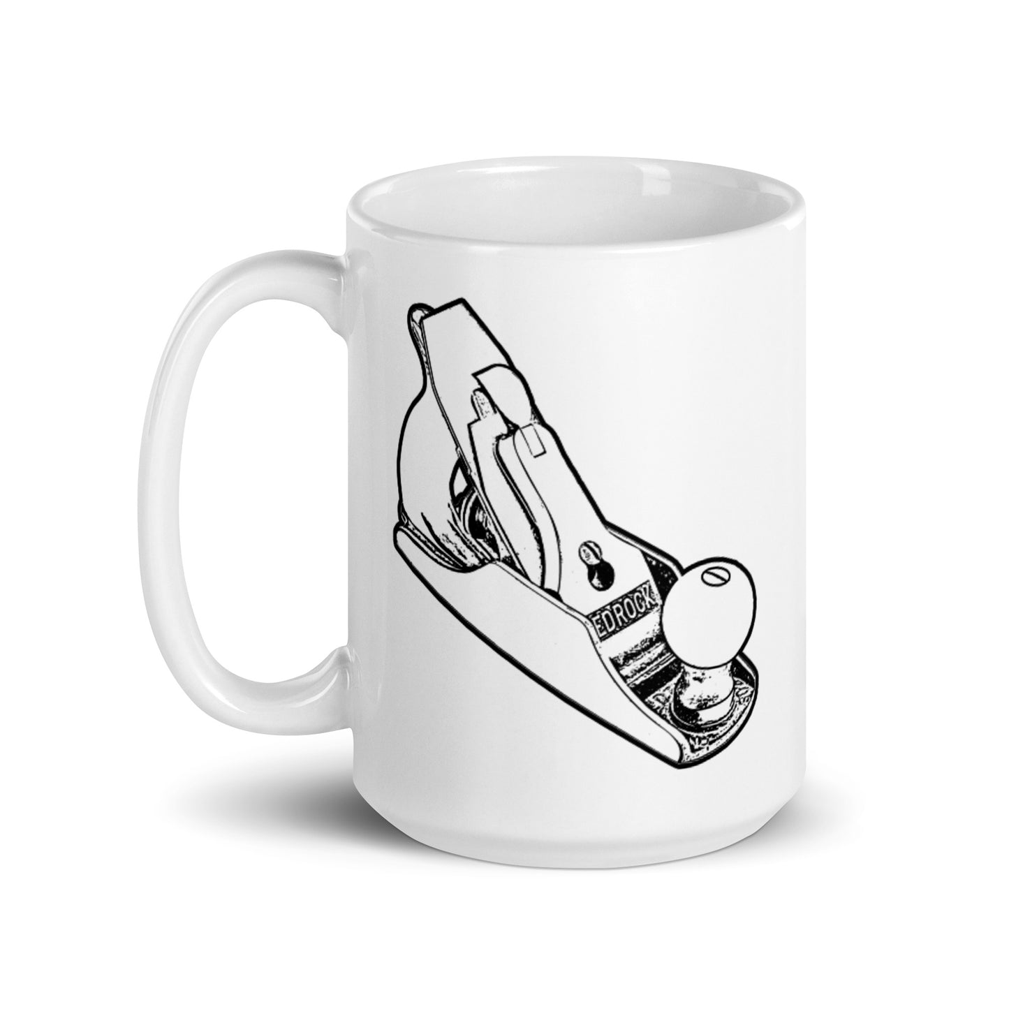 Bedrock Handplane Woodworking Gift Mug (Black)