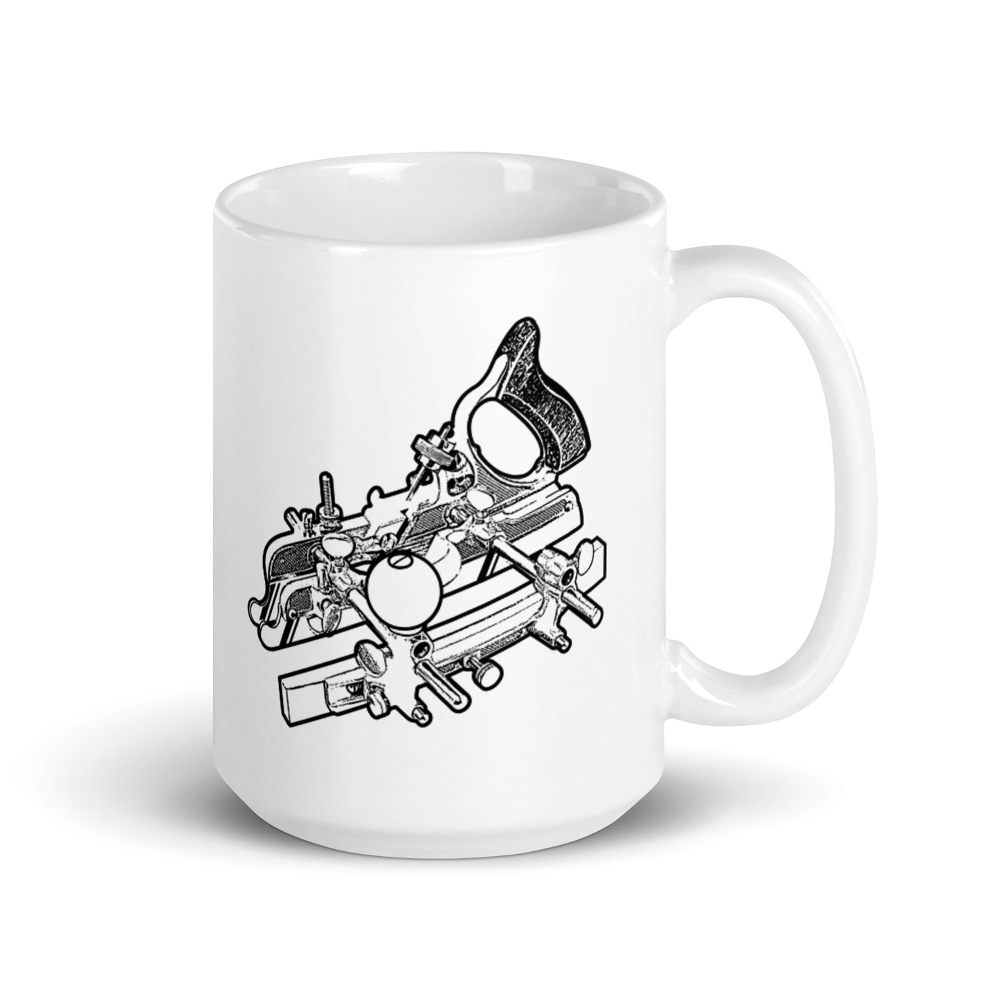 Stanley 45 Combination Plane Woodworking Gift Mug (Black)