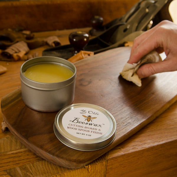 Beeswax cutting board finish