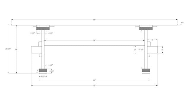 "Civil War Timber Trestle Table" Woodworking Plans