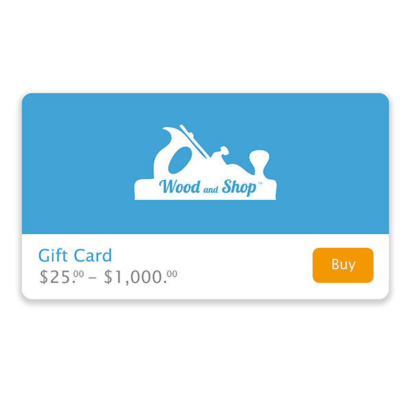 Woodworking Gift Card for Wood and Shop