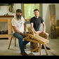 Video preview of Ervin and Willie Ellis brothers teaching a wodworking class to build a German shaving horse