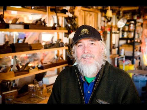 Video of Don Williams off grid timber frame barn woodworking workshop part 1