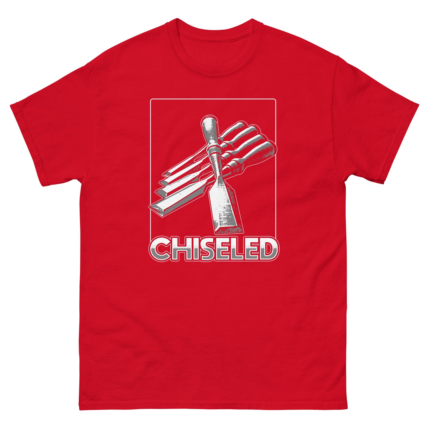 "Chiseled" Woodworking T-Shirt (Multiple Colors)