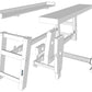 Moravian Workbench plans diy workbench exploded view