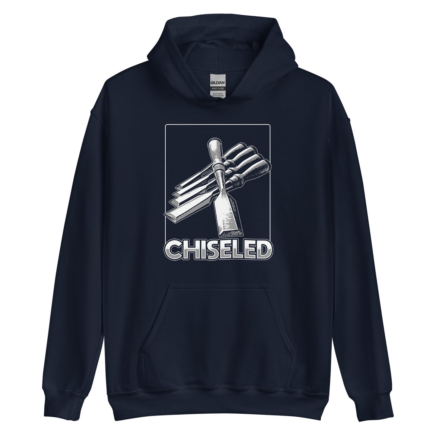 "Chiseled" Unisex Hoodie for Woodworkers (Multiple Colors)