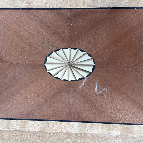 Federal period fan inlay with veneer made by Dave Heller 