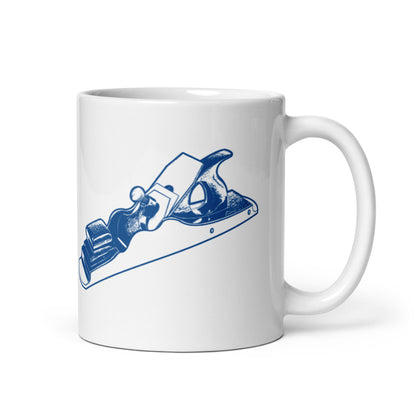 Scottish Infill Plane Woodworking Gift Mug (Blue)