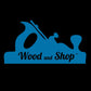 “Wood and Shop” Logo T-Shirt (Black)